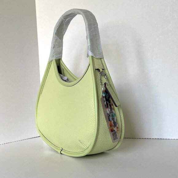 Coach Coachtopia Ergo Shoulder Bag CK112 Pale Lime Pebbled Leather 90s - Picture 5 of 9